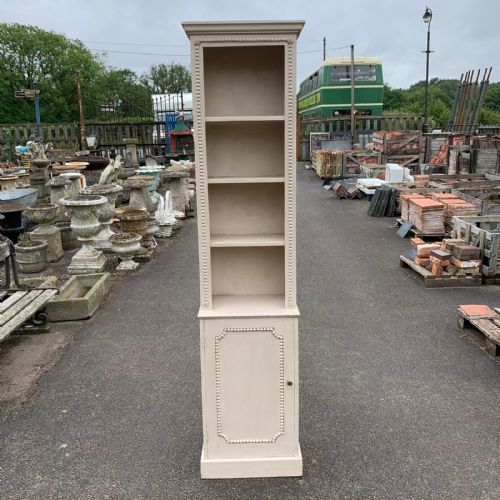 1920's painted narrow bookcase - CATEGORY: ANTIQUE BOOKCASES - DATED 1920