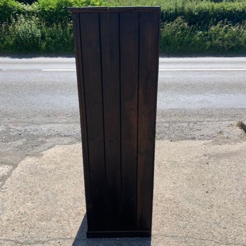 C1900 PINE LARDER CUPBOARD IN ORIGINAL PAINT - ADDITIONAL PHOTO 4
