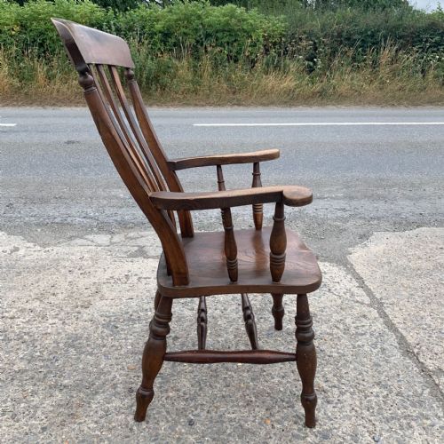 VICTORIAN WINDSOR SLAT BACK CARVER CHAIR - ADDITIONAL PHOTO 2