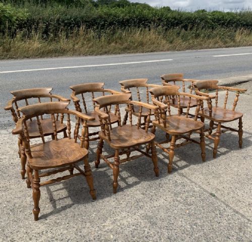 SET OF 8 VICTORIAN BOW CHAIRS - ADDITIONAL PHOTO 2