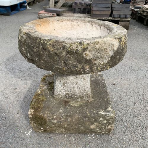 small stature purbeck stone bird bath - CATEGORY: ANTIQUE MISCELLANEOUS - DATED 1920