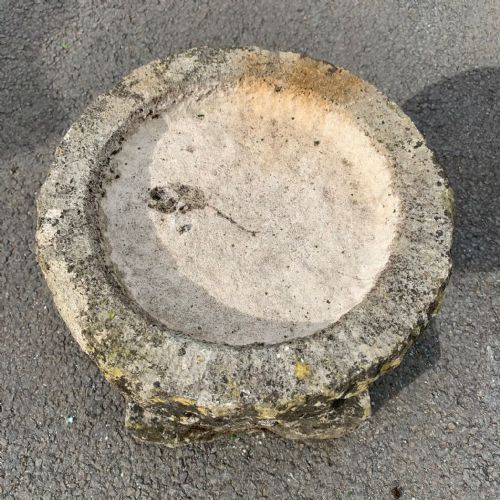 SMALL STATURE PURBECK STONE BIRD BATH - ADDITIONAL PHOTO 4