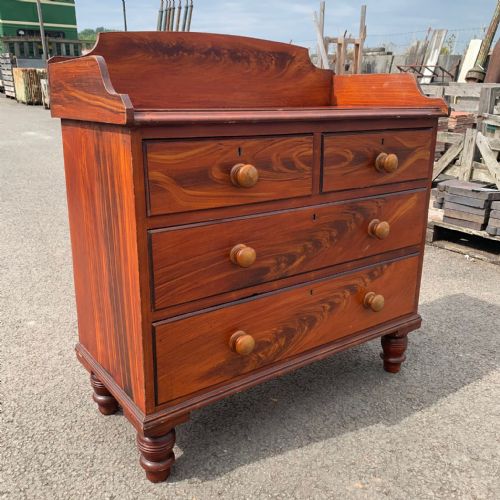 VICTORIAN PINE 22 CHEST OF DRAWERS - ADDITIONAL PHOTO 4