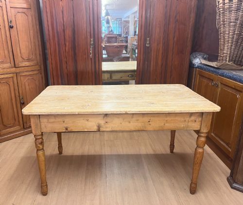 VICTORIAN PINE SCRUB TOP TABLE - ADDITIONAL PHOTO 5