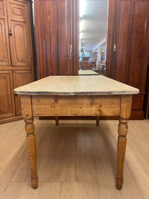 VICTORIAN PINE SCRUB TOP TABLE - ADDITIONAL PHOTO 4