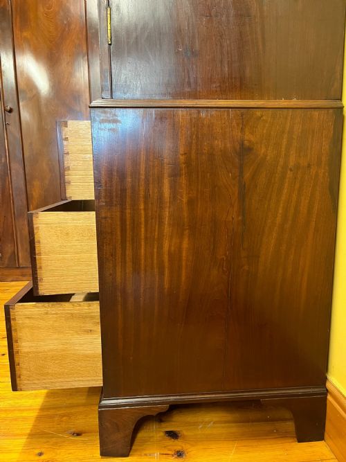 WILLIAM IV 1837 MAHOGANY LINEN PRESS - ADDITIONAL PHOTO 5