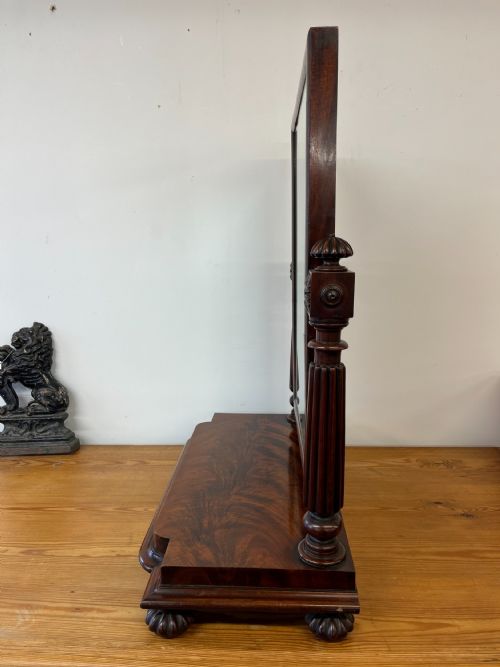 WILLIAM IV 1830 MAHOGANY DRESSING TABLE TOILET MIRROR RESERVED - ADDITIONAL PHOTO 2