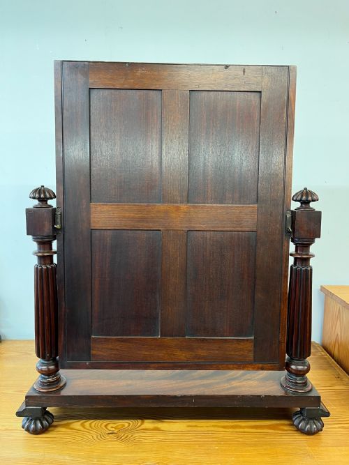 WILLIAM IV 1830 MAHOGANY DRESSING TABLE TOILET MIRROR RESERVED - ADDITIONAL PHOTO 3