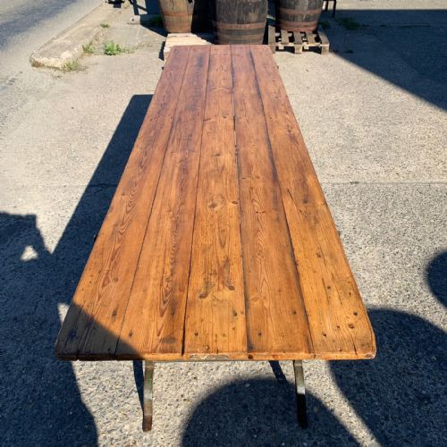 CIRCA 1900 TRESTLE TABLE - ADDITIONAL PHOTO 1