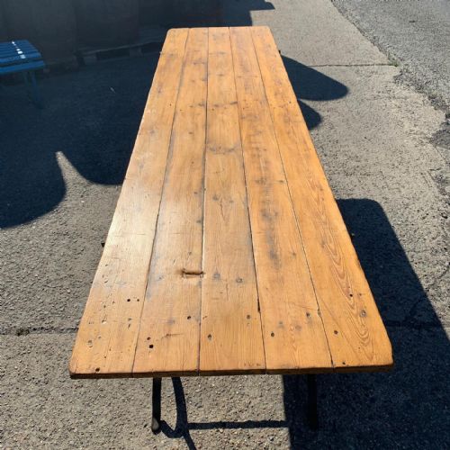 CIRCA 1900 TRESTLE TABLE - ADDITIONAL PHOTO 2