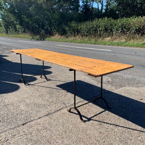 CIRCA 1900 TRESTLE TABLE - ADDITIONAL PHOTO 3