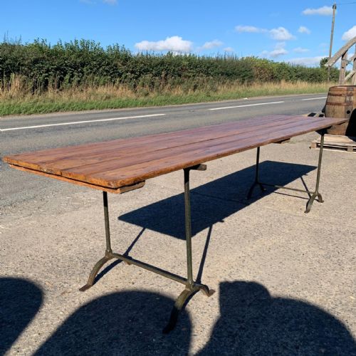CIRCA 1900 TRESTLE TABLE - ADDITIONAL PHOTO 4