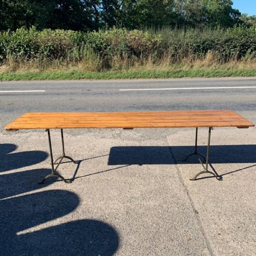 CIRCA 1900 TRESTLE TABLE - ADDITIONAL PHOTO 5
