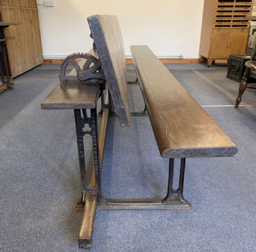 VICTORIAN 10FT TABLE WITH INTEGRAL BENCHES - ADDITIONAL PHOTO 3