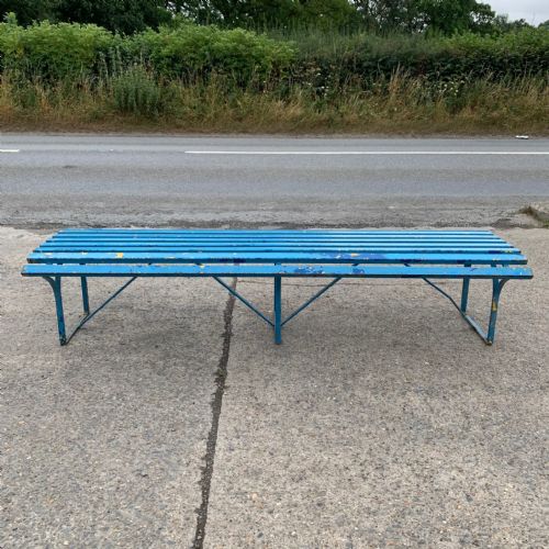1920'S HEAVY STATION BENCH - ADDITIONAL PHOTO 5
