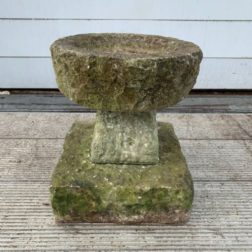 1920's small stature purbeck stone bird bath - CATEGORY: ANTIQUE MISCELLANEOUS - DATED 1920