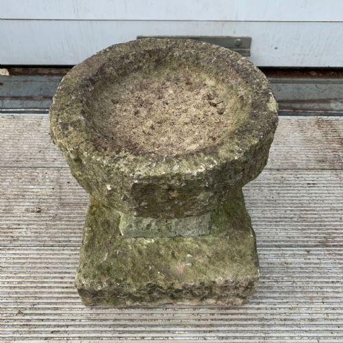 1920'S SMALL STATURE PURBECK STONE BIRD BATH - ADDITIONAL PHOTO 3