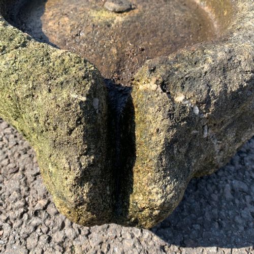 EARLY 19TH CENTURY CORNISH GRANITE CHEESE PRESS STONE WITH SPOUT - ADDITIONAL PHOTO 1