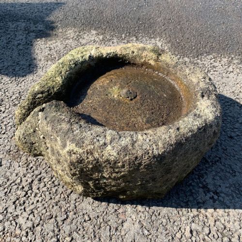 EARLY 19TH CENTURY CORNISH GRANITE CHEESE PRESS STONE WITH SPOUT - ADDITIONAL PHOTO 4