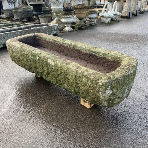 18TH CENTURY CORNISH GRANITE TROUGH WITH CURVED ENDS - ADDITIONAL PHOTO 5