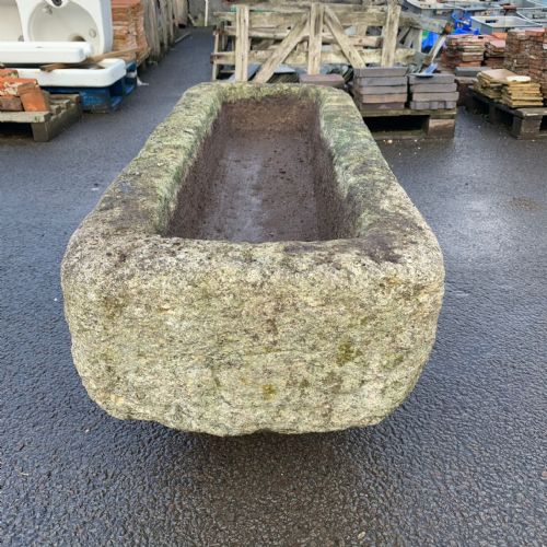 18TH CENTURY CORNISH GRANITE TROUGH WITH CURVED ENDS - ADDITIONAL PHOTO 6