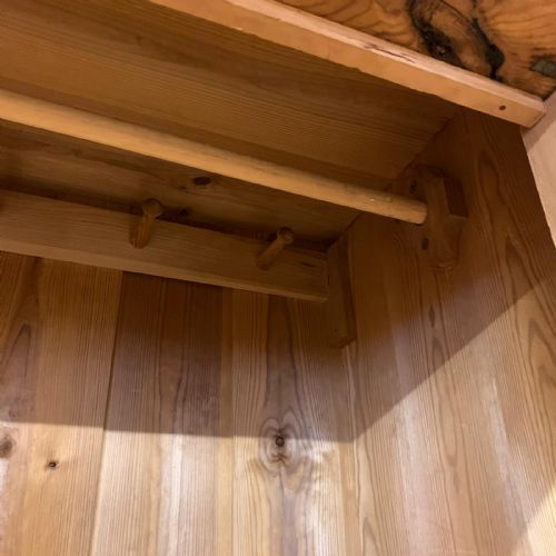LATE 19TH CENTURY PINE WARDROBE EAST EUROPEAN RESERVED - ADDITIONAL PHOTO 6