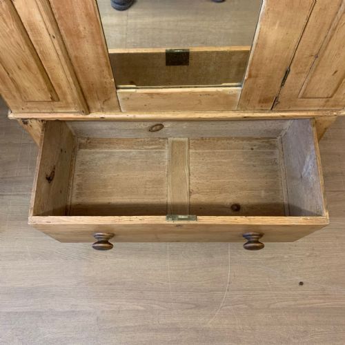 VICTORIAN PINE SINGLE DOOR WARDROBE - ADDITIONAL PHOTO 6