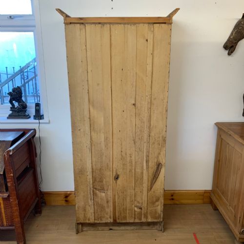 VICTORIAN PINE SINGLE DOOR WARDROBE - ADDITIONAL PHOTO 8