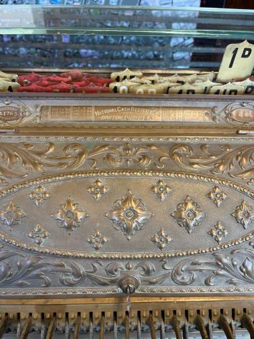19TH CENTURY BRASS NATIONAL CASH REGISTER - ADDITIONAL PHOTO 1