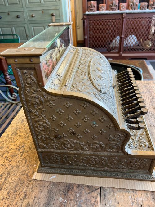 19TH CENTURY BRASS NATIONAL CASH REGISTER - ADDITIONAL PHOTO 2