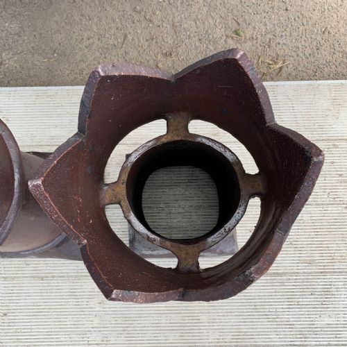 PAIR OF VICTORIAN GLAZED CHIMNEY POTS - ADDITIONAL PHOTO 3
