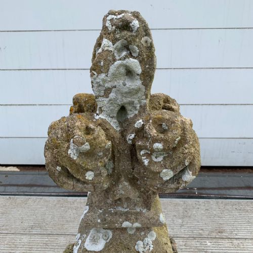 18TH CENTURY CARVED STONE FINIAL - ADDITIONAL PHOTO 5