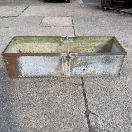 EARLY 20TH CENTURY GALVANISED RIVETED WATER TROUGH - ADDITIONAL PHOTO 2