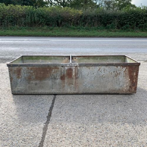 EARLY 20TH CENTURY GALVANISED RIVETED WATER TROUGH - ADDITIONAL PHOTO 7