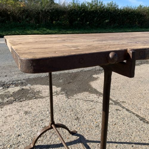 CIRCA 1900 TRESTLE TABLE - ADDITIONAL PHOTO 2
