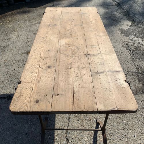 CIRCA 1900 TRESTLE TABLE - ADDITIONAL PHOTO 4