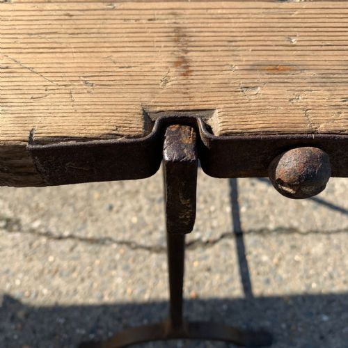 CIRCA 1900 TRESTLE TABLE - ADDITIONAL PHOTO 6