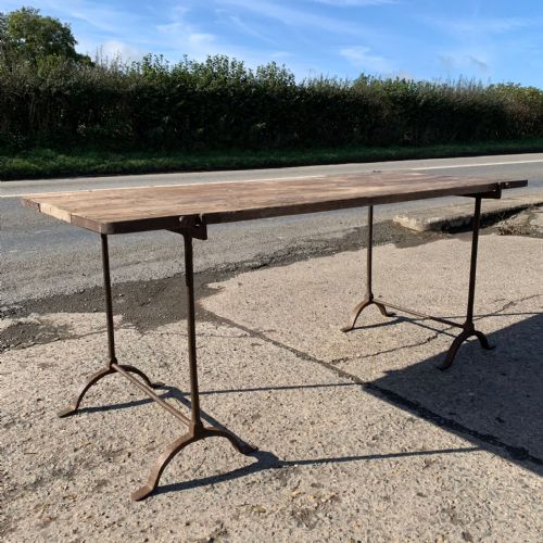 CIRCA 1900 TRESTLE TABLE - ADDITIONAL PHOTO 8