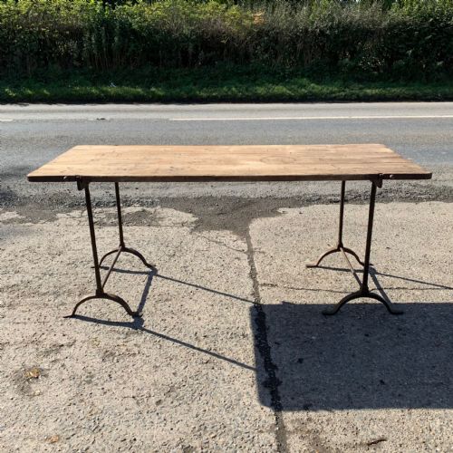 CIRCA 1900 TRESTLE TABLE - ADDITIONAL PHOTO 9
