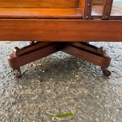 EDWARDIAN MAHOGANY REVOLVING BOOKCASE - ADDITIONAL PHOTO 3