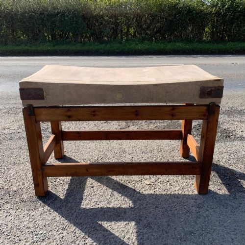 EARLY 20TH CENTURY BUTCHERS BLOCK ON ORIGINAL PINE STAND - ADDITIONAL PHOTO 5
