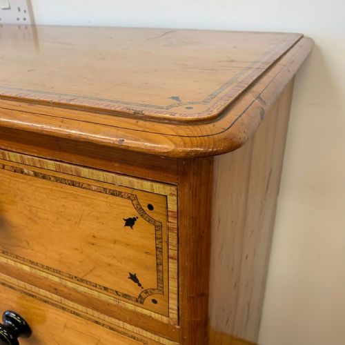 VICTORIAN 23 CHEST OF DRAWERS WITH PAINTED DETAIL - ADDITIONAL PHOTO 3
