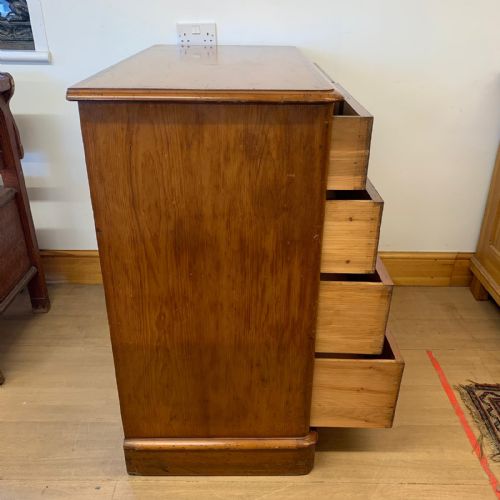 VICTORIAN 23 CHEST OF DRAWERS WITH PAINTED DETAIL - ADDITIONAL PHOTO 4