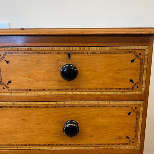 VICTORIAN 23 CHEST OF DRAWERS WITH PAINTED DETAIL - ADDITIONAL PHOTO 8