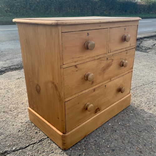 VICTORIAN PINE 22 CHEST OF DRAWERS - ADDITIONAL PHOTO 2