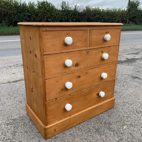 VICTORIAN PINE 23 CHEST OF DRAWERS - ADDITIONAL PHOTO 2
