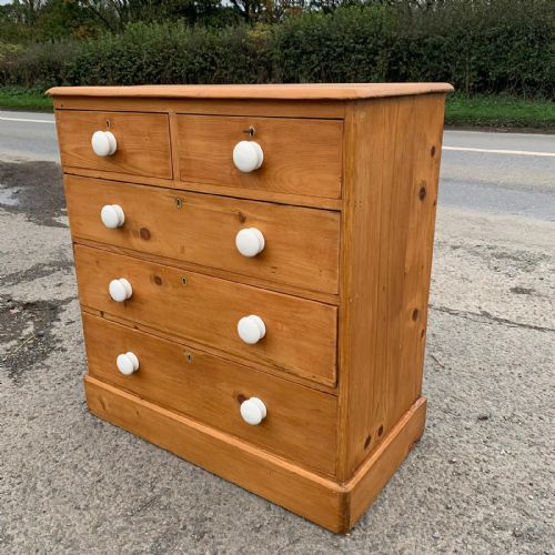 VICTORIAN PINE 23 CHEST OF DRAWERS - ADDITIONAL PHOTO 3