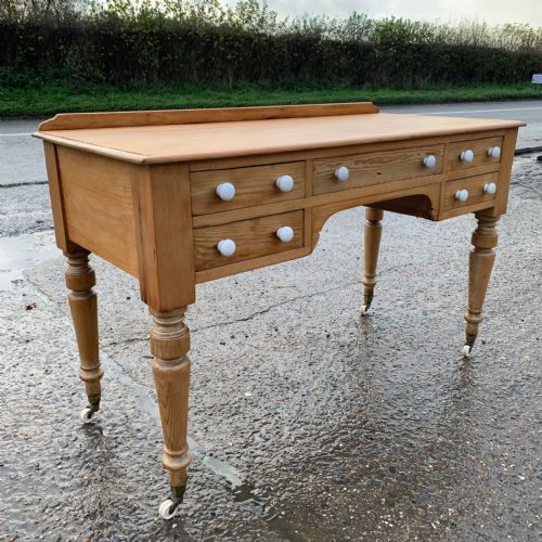 VICTORIAN PINE WRITING DESK - ADDITIONAL PHOTO 1