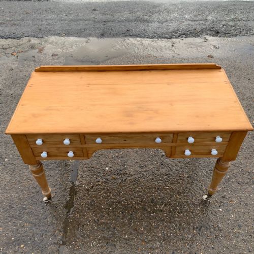 VICTORIAN PINE WRITING DESK - ADDITIONAL PHOTO 3
