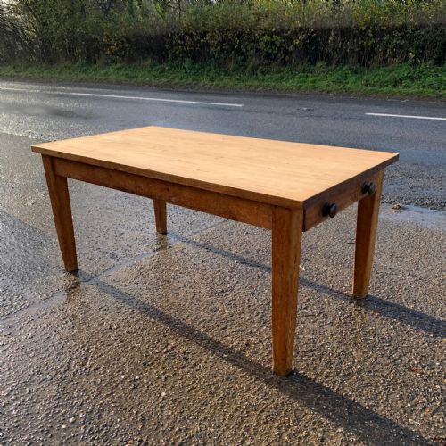 VICTORIAN PINE SCRUB TOP TABLE - ADDITIONAL PHOTO 2